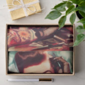 Retro tätowierte Pin-up Seidenpapier (Geschenk)