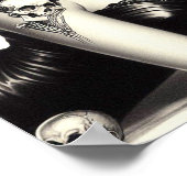 Retro Tattoed Goth Button-up Poster (Ecke)