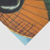 Retro Tattoo Beach Button-up Seidenpapier (Ausschnitt)