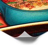 Retro Tattoo Button-Ups-Comicen Poster (Ecke)