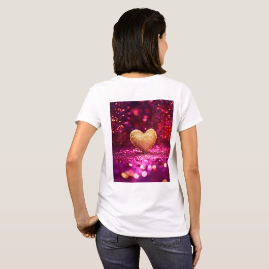 Retro Tattoo Heart T - Shirt Design (Schwarz voll)
