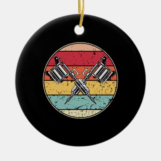 Retro Tattoo Keramik Ornament (Vorne)