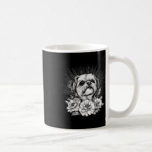 Retro-Tattoo-Stil Shih Tzu Hundeliebhaber _1 Kaffeetasse