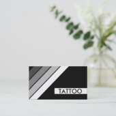 Retro-TATTOO-Streifen Visitenkarte (Stehend Vorderseite)