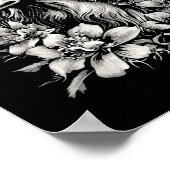 Retro Tattoo Style Borzoi Dog Lover Poster (Ecke)