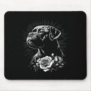 Retro Tattoo Style Mastiff Hund Lover _1 Mousepad