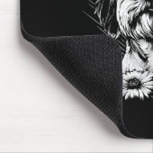 Retro Tattoo Style Shih Tzu Dog Lover Mousepad (Ecke)