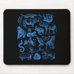 Retro-Tattoo-Tiere Wildlife Naturschutz  Mousepad