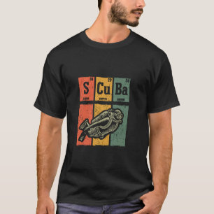 Retro-Tauch-Taucher Liebhaber Periodischer Element T-Shirt