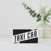 Retro Taxi Visitenkarte (Stehend Vorderseite)