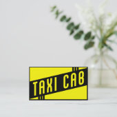 Retro Taxi Visitenkarte (Stehend Vorderseite)