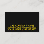 Retro-TAXI-Visitenkarte Visitenkarte (Rückseite)