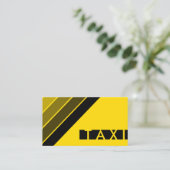 Retro-TAXI-Visitenkarte Visitenkarte (Stehend Vorderseite)
