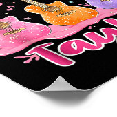 Retro Taylor Ice Cream Dripng Groovy 80's Women Me Poster (Ecke)