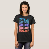 Retro Taylor Text Design T-Shirt (Vorne ganz)