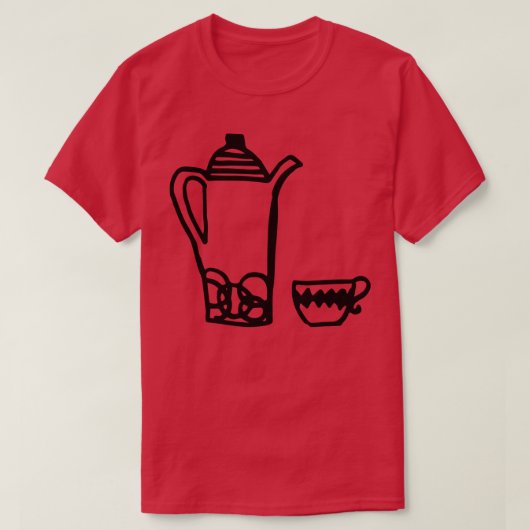 Retro Tea Kettle T-Shirt (Design vorne)