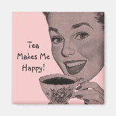 Retro Tea Magnet (Vorne)