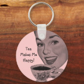 Retro Tea Schlüsselanhänger (Vorderseite)