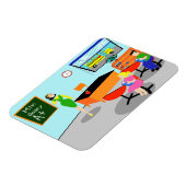 Retro Teacher Flexible Magnet (Linke Seite)