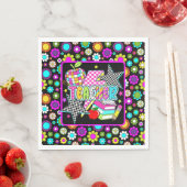 Retro Teacher Paper Dinner Napkins Serviette (Beispiel)
