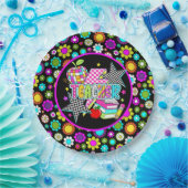 Retro Teacher Paper Plate Pappteller (Party)