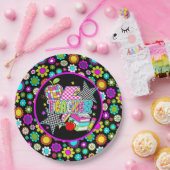 Retro Teacher Paper Plate Pappteller (Party)
