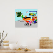 Retro Teacher Poster (Küche)