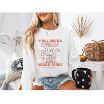 Retro Teacher Pumpkin "Y’all Gonna Learn Today"