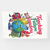 Retro Teacher School Banner (Horizontal)