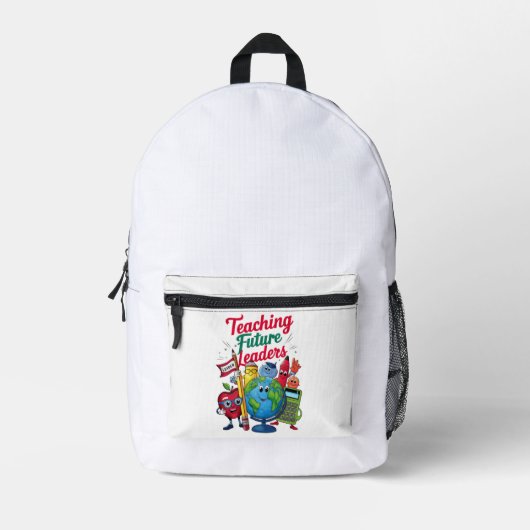 Retro Teacher School Bedruckter Rucksack (Vorderseite)