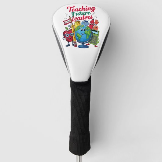Retro Teacher School Golf Headcover (Vorderseite)