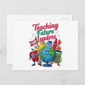 Retro Teacher School Postkarte (Vorne/Hinten)