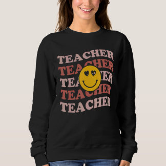 Retro Teachers Inspirational Cute Colorful Element Sweatshirt