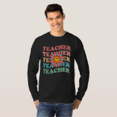 Retro Teachers Inspirational Floral Elementary Sch T-Shirt (Vorne ganz)