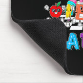 Retro Teaching Future Leaders Groovy Teacher Back  Mousepad (Ecke)