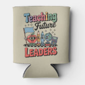 Retro Teaching Future Leaders Groovy Teacher Dosenkühler (Vorderseite)
