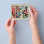 Retro Teaching Future Leaders Groovy Teacher Flyer (Gruppe)
