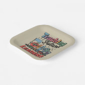 Retro Teaching Future Leaders Groovy Teacher Pappteller (Gewinkelt)