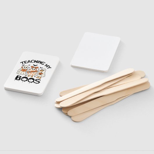 Retro Teaching My Boos Halloween Fächer (Non-assembled)