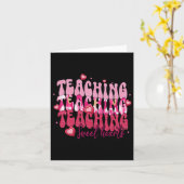 Retro Teaching Sweethearts Candy Heart Teacher Val Karte (Gelbe Blume)