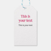 Retro Teal & Purple Truck with Easter Eggs Geschenkanhänger (Rückseite)