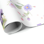 Retro Teal & Purple Truck with Easter Eggs Geschenkpapier (Rolleneckpunkt)