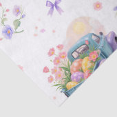 Retro Teal & Purple Truck with Easter Eggs Seidenpapier (Detail)