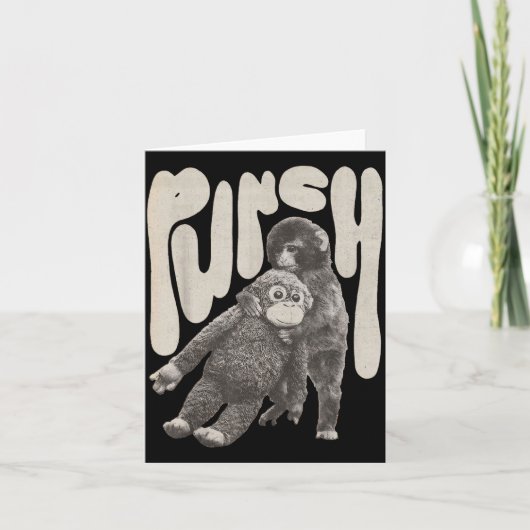Retro-Team Punch Baby Monkey Karte (Vorderseite)
