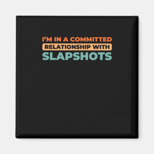 Retro-Team - Spieler Vintage-Eishockey Magnet