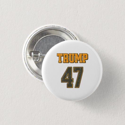 Retro Team Trump 47 Vintag Button (Vorne & Hinten)