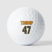 Retro Team Trump 47 Vintag Golfball (Vorderseite)
