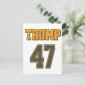 Retro Team Trump 47 Vintag Postkarte (Stehend Vorderseite)
