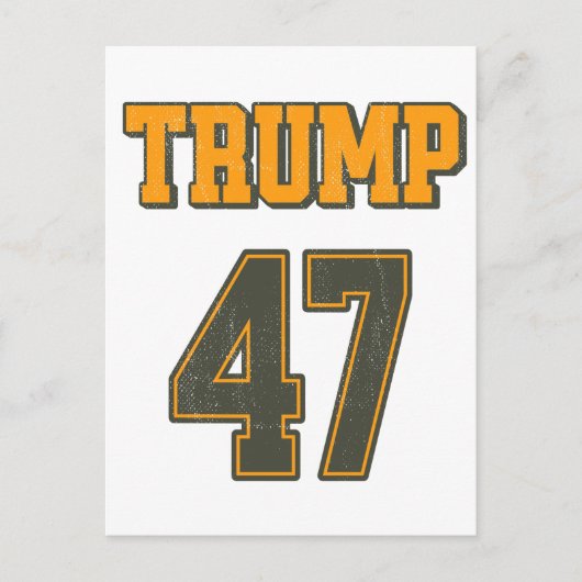 Retro Team Trump 47 Vintag Postkarte (Vorderseite)