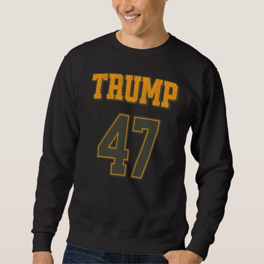 Retro Team Trump 47 Vintag Sweatshirt (Vorderseite)